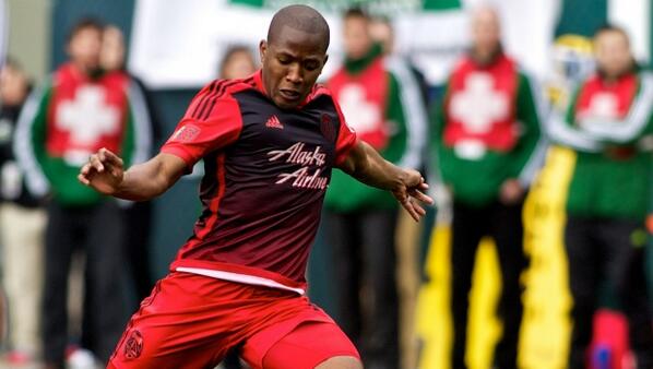 TimbersFC's tweet photo. The Timbers will be in their #RoseCityRed kits today for #PORvVAN. #RCTID #Cascadia http://t.co/RtwpXgn0aH
