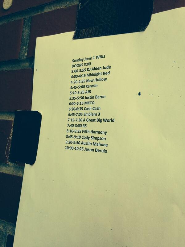LoveLaughJonas's tweet photo. Here's the #BLISummerJam FULL lineup!!! http://t.co/5mNdvbGkOl