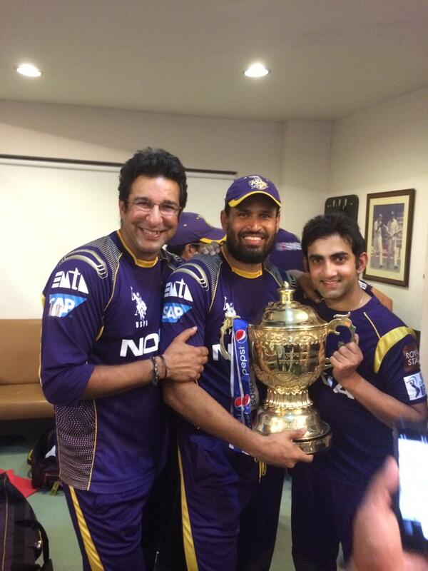 Wasim Akram on Twitter: "Champions IPL 2014 go KKR go .  http://t.co/ixiTLSI7d5" / Twitter