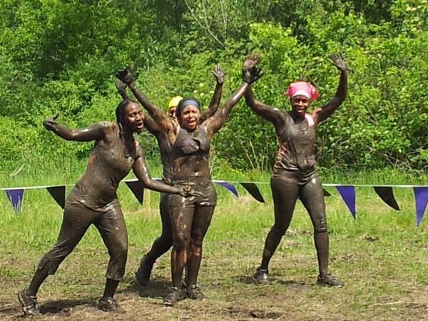 kfairthementor's tweet photo. Black girls do mud races too! Lol #thisisstrong #MudderellaChicago http://t.co/gRHuiCRCpG