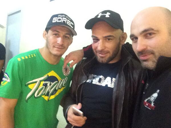 With my bros GasanUmalatov and Sam Kardan. Great night for all of us.