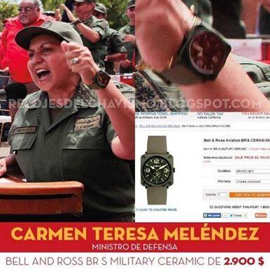 bonifazzi200's tweet image. LAS SOCIALISTA MINISTRO DE LA #DEFENZA LE GUSTAN LOS RELOJ BARATOS? NO!!!!!
@GNoficial @RobAlonso @AlbertoRavell