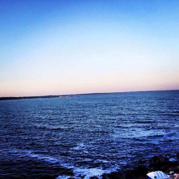 Pretty sunset at a wedding in Narragansett last night. #wedding #sunset #sunsetspectacular