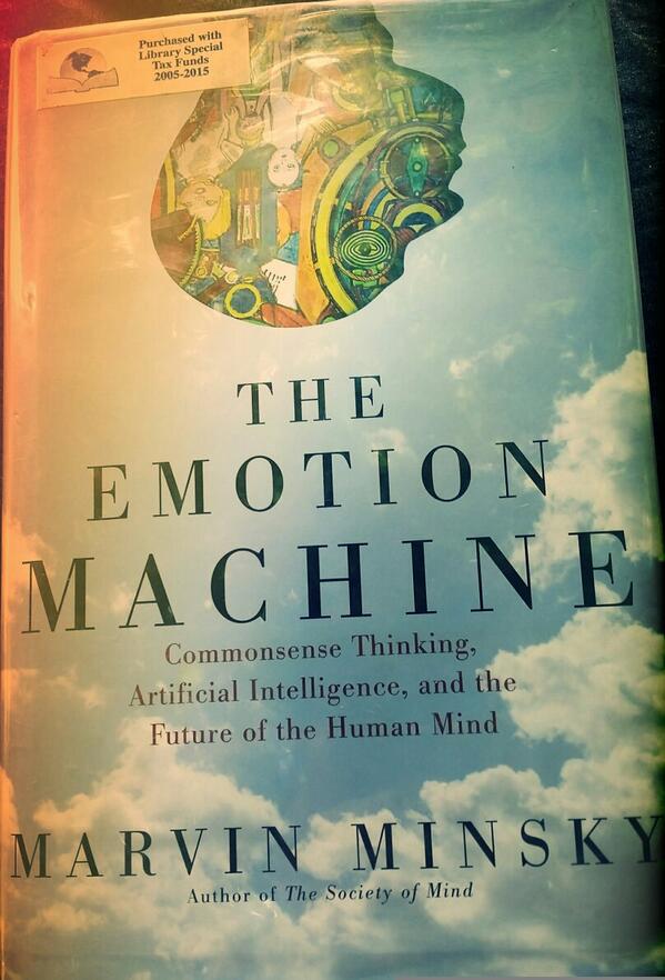 pgolding's tweet image. My next-mobile-wave #AugmentedCognition quest continues. Reading The Emotion Machine this fine sunny afternoon.