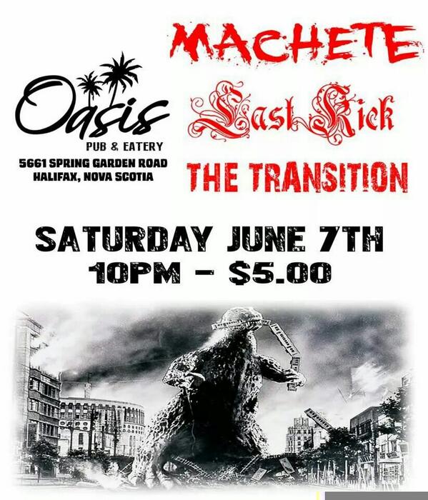 Next Saturday night at the Oasis! #halifax #punkrock #livemusic