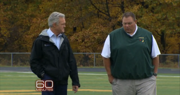 60Minutes's tweet photo. A coach's courage helps a high school recover: http://t.co/eerpRnT5U7 http://t.co/51WSabBtRj