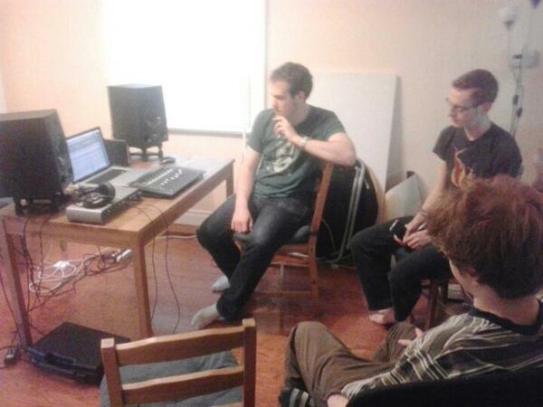 DMDPmusic's tweet photo. Making studio magic. The infinite is possible, the unattainable is unknown. #newrecord #zombo.com http://t.co/RC80QmlfIe