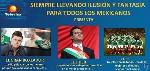 envidiadetodos's tweet photo. #NoEresMexicanoSi no estas harto de los viles TV MONTAJES de la CORRUPTA #Televisa.  #ApagaTelevisaParaSiempre !!! http://t.co/nkp5m3W7Xy