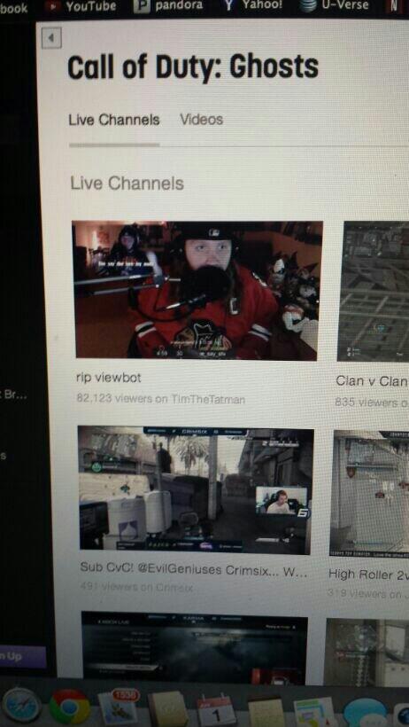 BlessMyKiLL's tweet photo. @timthetatman #timthetatman #botviewers http://t.co/Zn7pAOyrRi