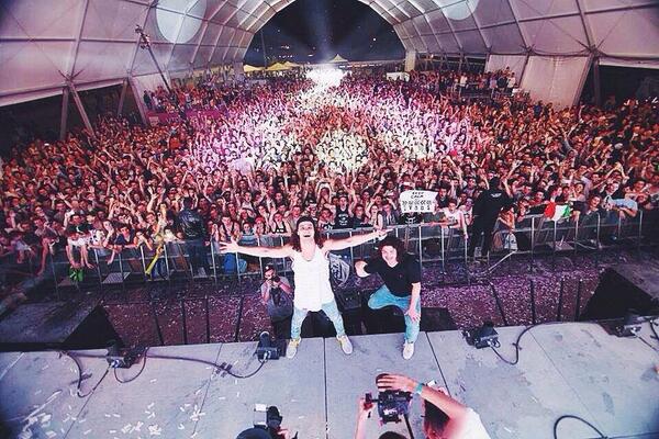 youBEATmusic's tweet photo. @DVBBS's #Immortal #Tsunami smashed @NamelessLecco! Thanks bros, u are amazing! What a big night for Italy!🇮🇹 #NMF14 http://t.co/xgFMueYLpQ