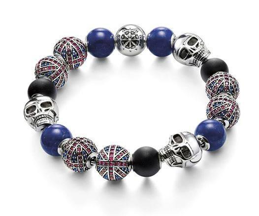 ThomasSaboUSA's tweet photo. These #KarmaBeads are crafted from black obsidian and blue lapis lazuli, a rebellious homage to #Brit #style. http://t.co/eiLqs8Ximg