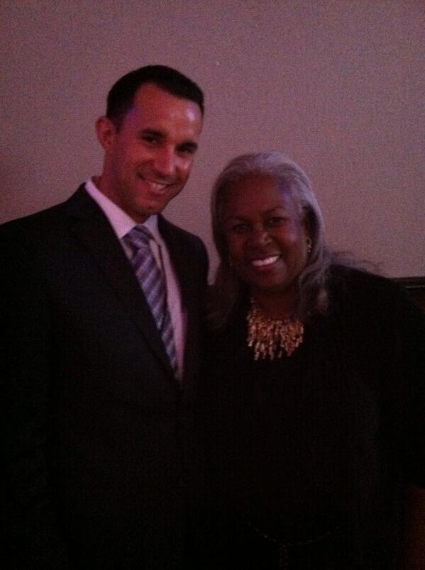 With Sharon Robinson (Jackie Robinson's  daughter) at Derek Jeter's take 2 charity dinner.