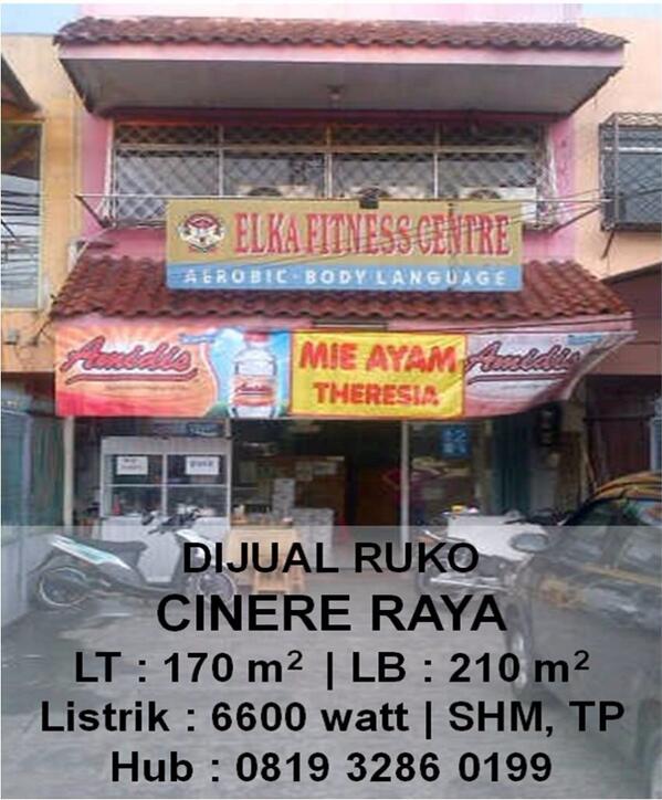 synthianatalia's tweet photo. DIJUAL Ruko 2.5lt di Cinere Raya. LT 170, LB 210, SHM, TP. Hub : 0819-3286-0199 http://t.co/8CSt8r4L8f