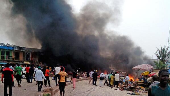 Fourteen killed and twenty-six more injured at a Nigerian World Cup watch center (Twitpic/NBCLA)