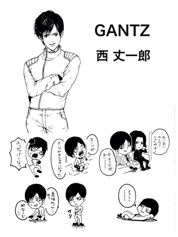 GANTZ 西くん詰め合わせキャンバスアート 西丈一郎