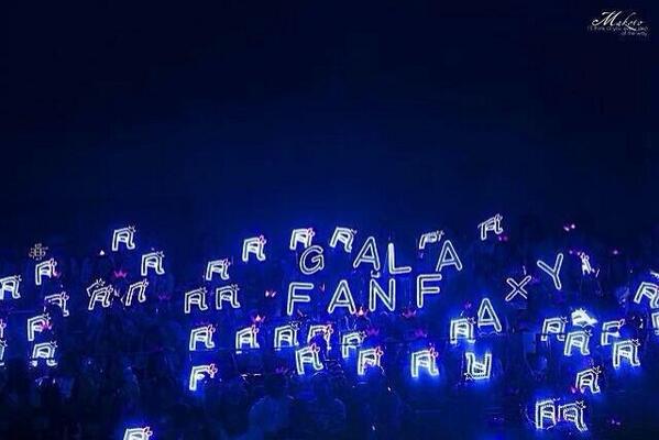 suicidaluhan's tweet image. hongkong fans are the best they even made a galaxy ocean dedicated to kris wow