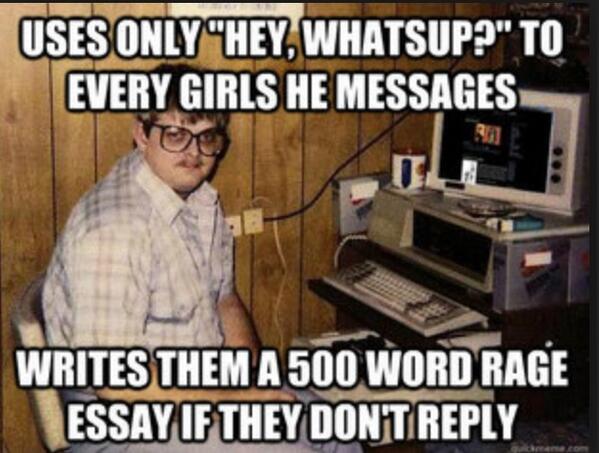 WordsOnDating's tweet photo. Every #onlinedater has had this! 

Tip- if you do this...just no. http://t.co/MG5qWLCxeX
