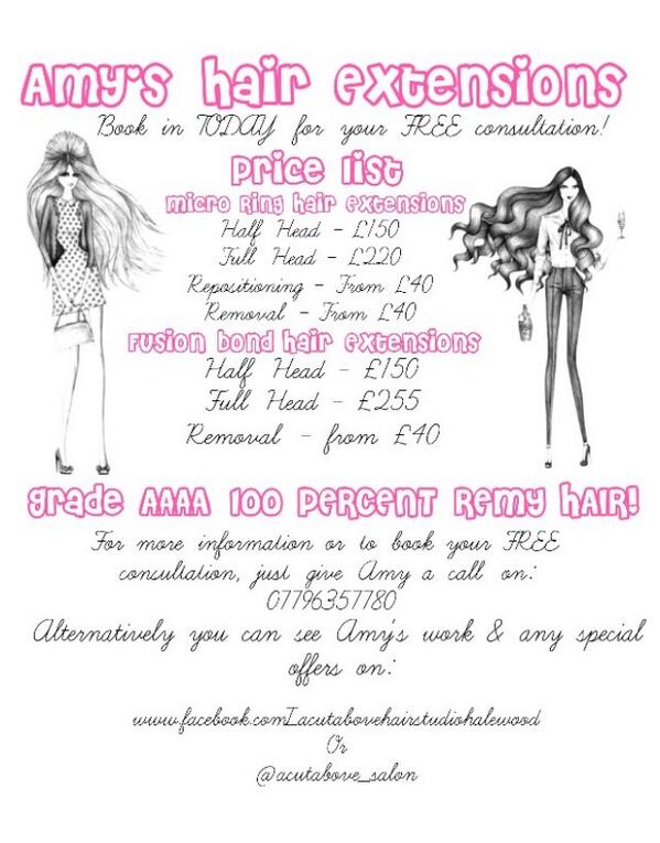 AmyExtensions's tweet image. New price list for hair extensions, still some raffle tickets left too £5 a strip to win some free hair extensions xx
