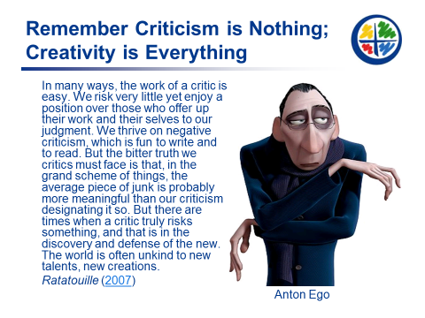 gereky's tweet photo. Remember Criticism is Nothing; Creativity is Everything http://t.co/BzIcgnSCOq