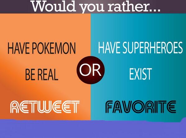Pokemon_World_'s tweet image. Would you rather...