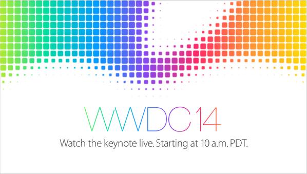 Excited for the #apple #WWDC14 live streaming event.  Hoping to see #4kdisplay #iwatch #imacs #iOS8