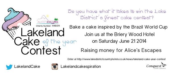 ConquestPR's tweet photo. Who will be crowned the #lakelandcakeoftheyear2014 winner? ENTER NOW http://t.co/KgTzxVIwiB @LakelandCake http://t.co/h12kh4XQLK