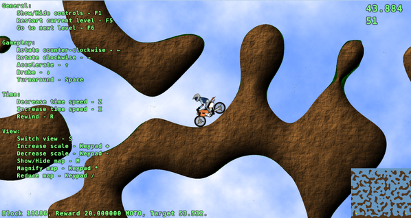 Motocoin_'s tweet image. The latest update of #Motocoin allows playing in fullscreen and changing the controls! Get it: motocoin.org/#download
