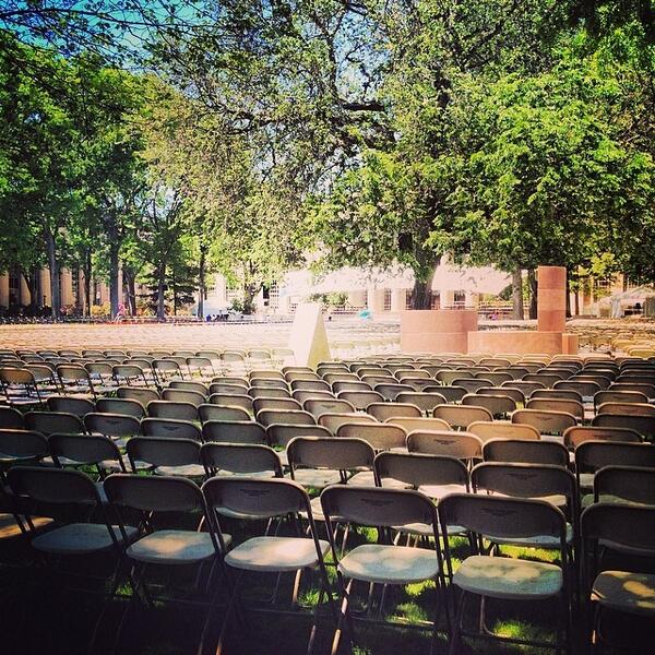 The scene is set... Get ready for @mitcommencement this Friday! #MIT2014 via @MITStudents