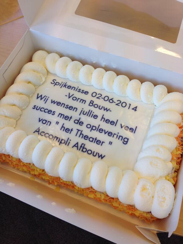 Accompli wenst Vorm Bouw veel succes met de oplevering van Theater de Stoep te Spijkenisse! <a href="/VORMHolding/">VORM Holding</a>