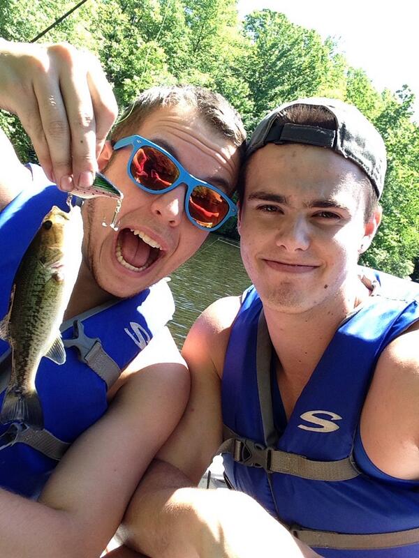 Trevor_King_'s tweet image. Fishing with Bae #Blessed #BaeLyfe