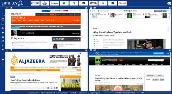 simulty's tweet image. Recopilación de noticias de #ElReyAbdica alrededor del mundo: bit.ly/1u8H8wK