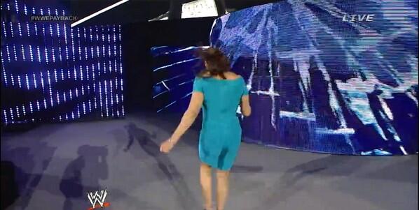 StephenPolkow's tweet photo. @StephMcMahon pissed herself at @WWE #Payback. Like father like daughter. #McMahonpissedoff. http://t.co/ZuKXRHhhlA