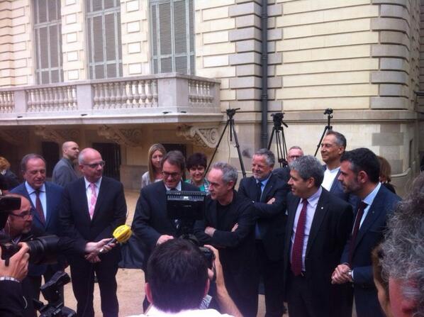 ferranadria's tweet photo. Inauguration of the “Exposición Pública elBullifoundation un proyecto para compartir” at the Palau Robert in #Bcn http://t.co/DWFSxOj9n4