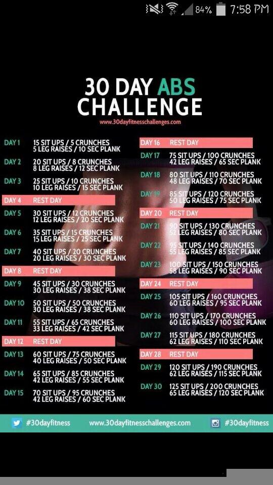 ScherzyGaga's tweet image. Day 2 complete 👍💪☺ #30DayAbsChallenge
