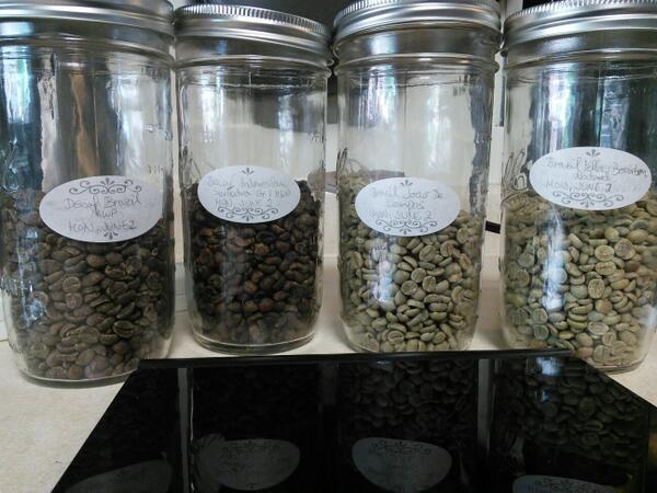 Out of roasted coffee. Time to go to work.