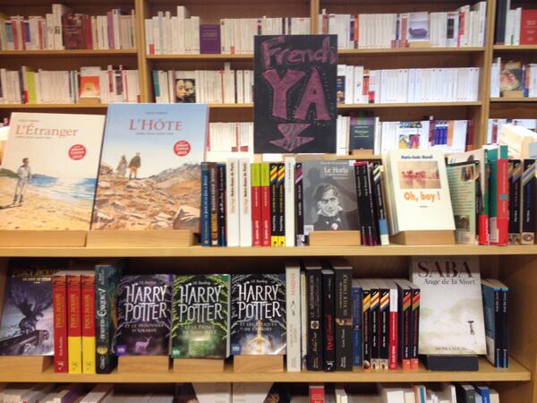 Schoenhofs's tweet image. Check out our new French YA section, right next to the thrillers! #movingbooks