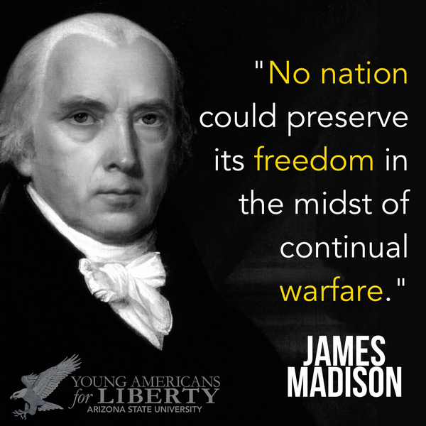 YALdevils's tweet image. Wars are a threat to our freedom. This is what @LindseyGrahamSC, @SenJohnMcCain, and @BarackObama fail to recognize.