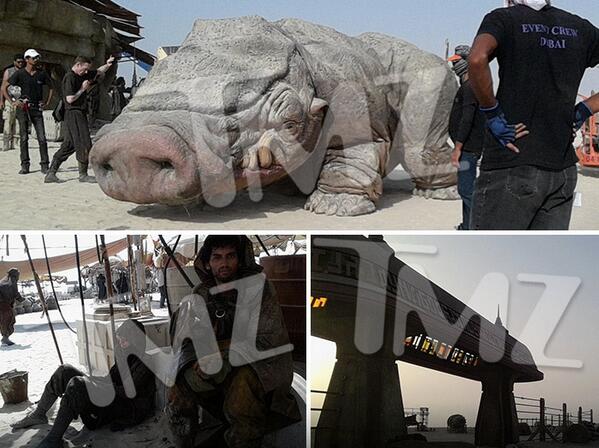 TMZ's tweet photo. Check out all the SUPER-SECRET (&amp; freaking awesome) pics from the set of 'Star Wars Episode 7' http://t.co/oZO3S49NgM http://t.co/8xYTXJNNMo