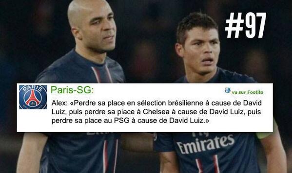MaxOoMax972's tweet photo. Miskine Alex #PSG http://t.co/vWKhyl7tqJ