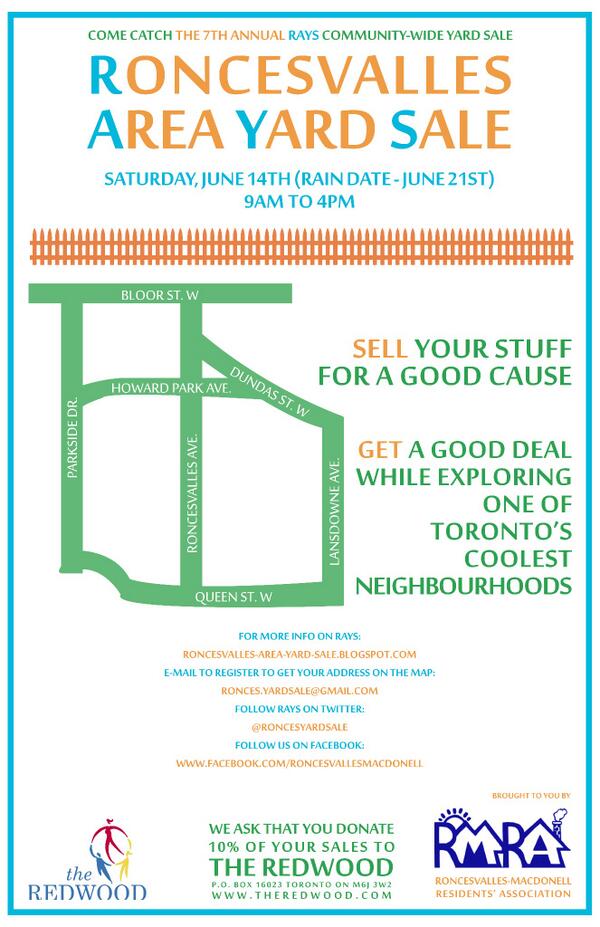 roncesyardsale's tweet image. RAYS is less than 2 weeks away! Check out our new poster! #toronto #roncesvalles #RoncesvallesAreaYardSale