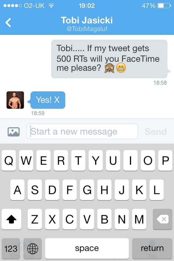 _emmaJLS_'s tweet photo. GUYS PLEASE RT THIS, 500 RTS AND TOBI WILL FACETIME ME!! 🙏 http://t.co/W52KUSnV09