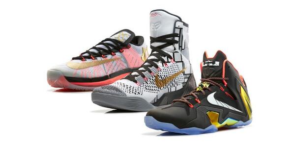 nikestore's tweet image. The gold standard, presented by the @nikebasketball trio. Available Friday, 6.6 at 8am EDT: swoo.sh/Sotx6B