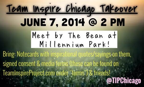 TIPChicago's tweet photo. CHICAGO TAKEOVER INFORMATION FOR JUNE 7! http://t.co/vcfUEOknmH