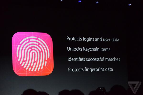 Jacquies's tweet image. #TouchID keeps the information on the phone, never exposes it to anyone else! #WWDC14 #iOS8Dev