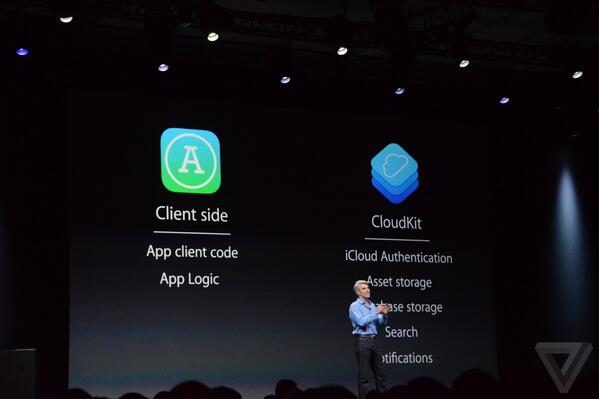 Jacquies's tweet image. Next #CloudKit it takes over the cloud part of coding easier! It's free with limits :P #WWDC14 #iOS8Dev