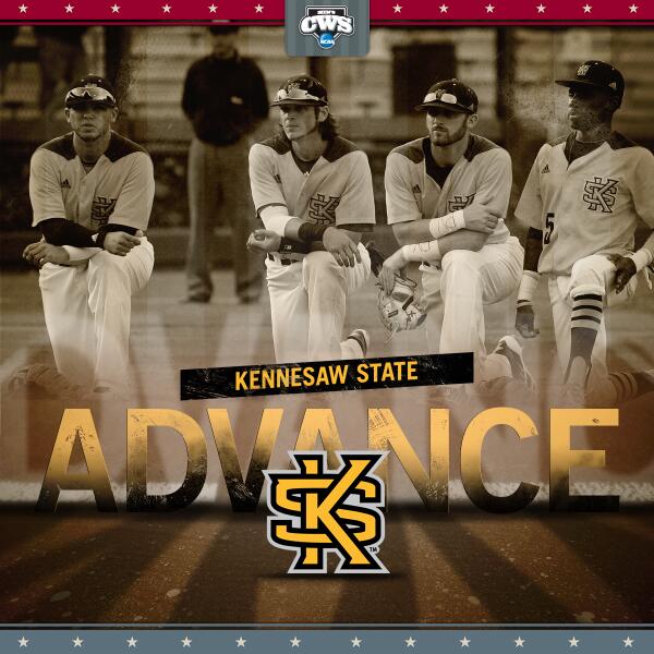 NCAABaseball's tweet photo. Hooty Hoot! The Owls are headed to SUPERS…
@KSUOwlsBaseball defeats Alabama 4-2 to advance! #RoadToOmaha http://t.co/s3mRr42Xy5