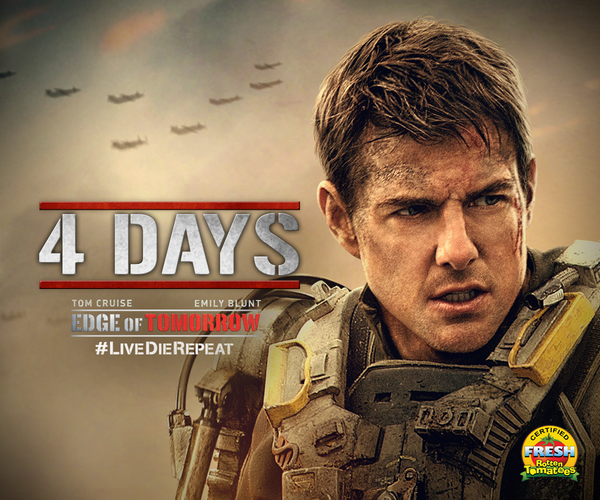 EdgeofTomorrow's tweet photo. "@TomCruise is flat-out phenomenal.” - @cinemablend #EdgeofTomorrow http://t.co/kfcugRV3KN