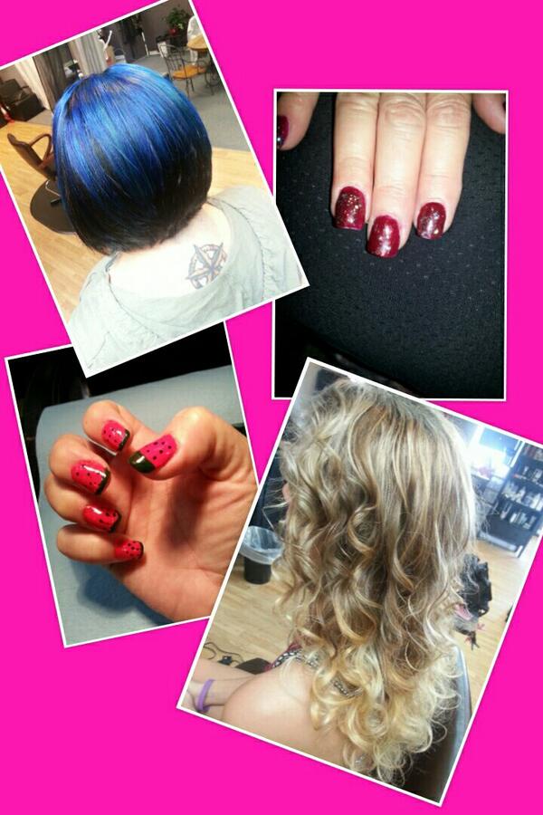 me_phipps's tweet photo. Just some of my work. Balayage, cuts and fantasy colors http://t.co/uHKf4n1rtO