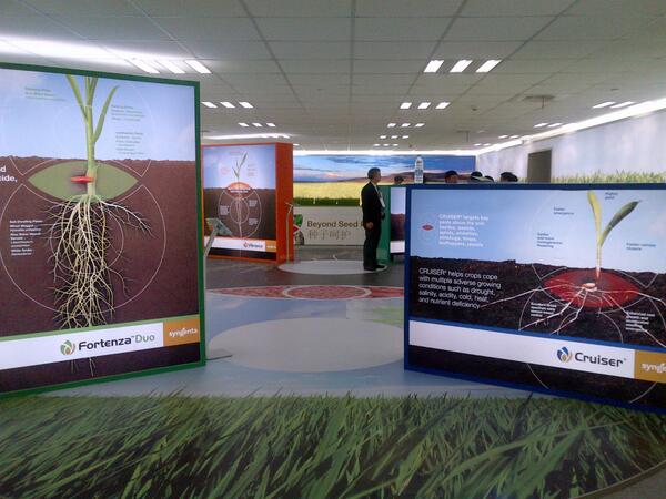 isabelleb100's tweet image. Retrospectively a few pictures from our great #SyngentaSeedcare exhibition space at the #WorldSeedCongress