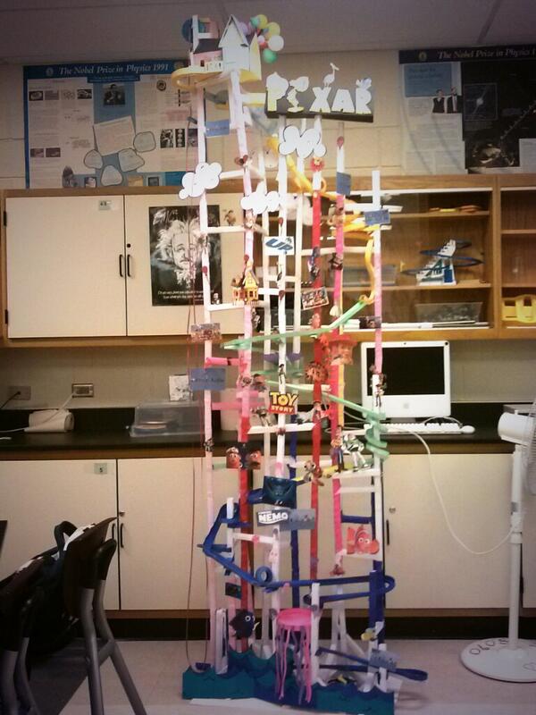 JamieSchlacter's tweet photo. The leaning tower of Pixar rollercoaster #weallknowwewon http://t.co/DB4xw7DFqD
